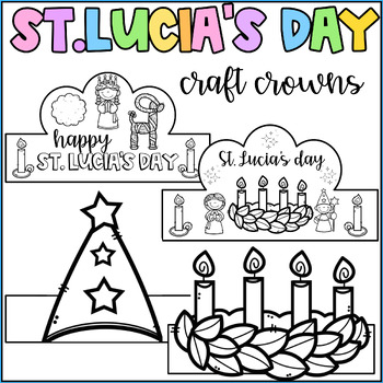 St lucias day craft crowns