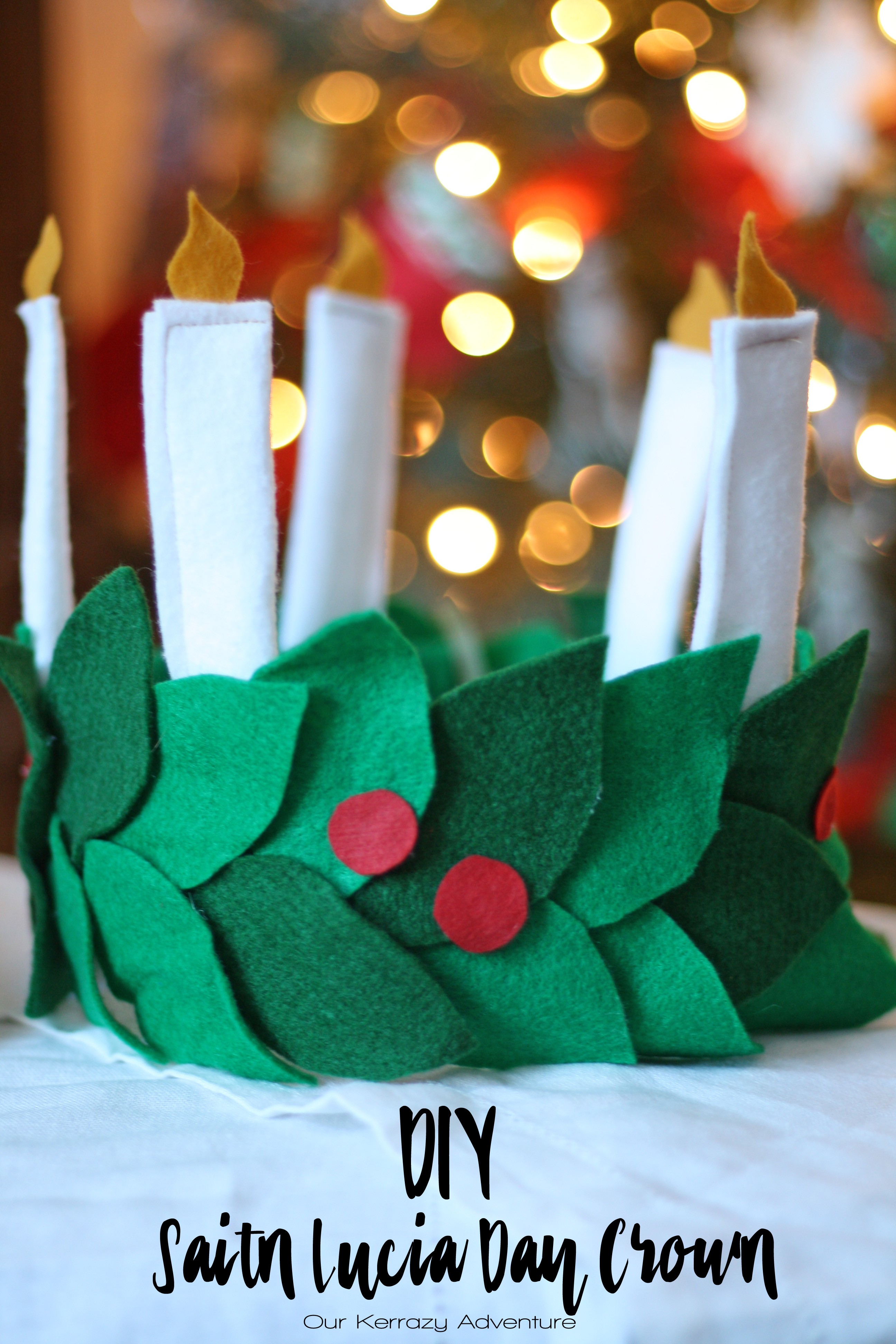 Diy saint lucia day crown and activities