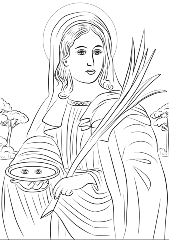 Saint lucys day coloring pages free coloring pages