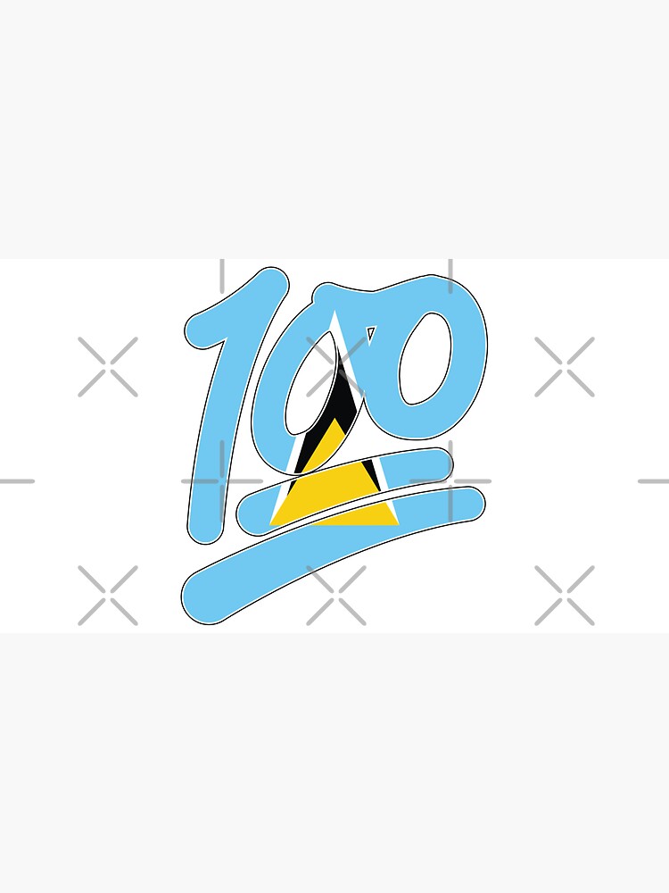 St lucia flag emoji cap for sale by identiti