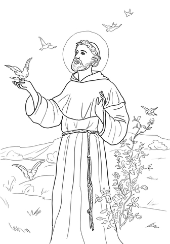 Peace prayer of st francis coloring page free printable coloring pages