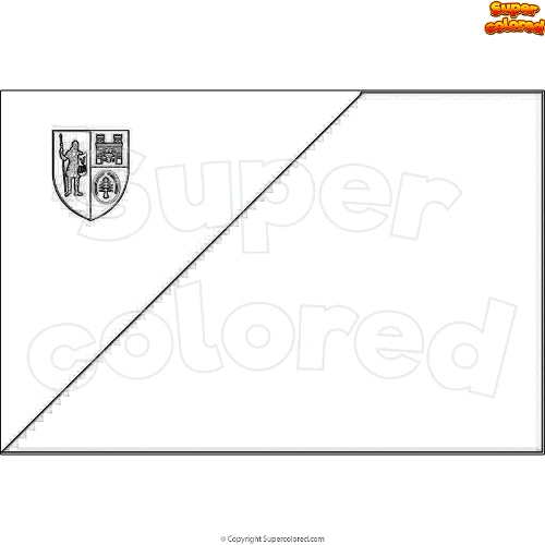 Coloring page flag of alba romania