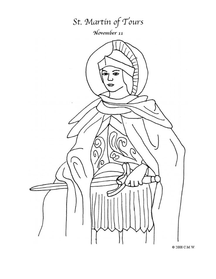 St martin of tours coloring page cmw all coloring pages are my own artwork and are free for any faâ martin of tours st martin of tours saint coloring