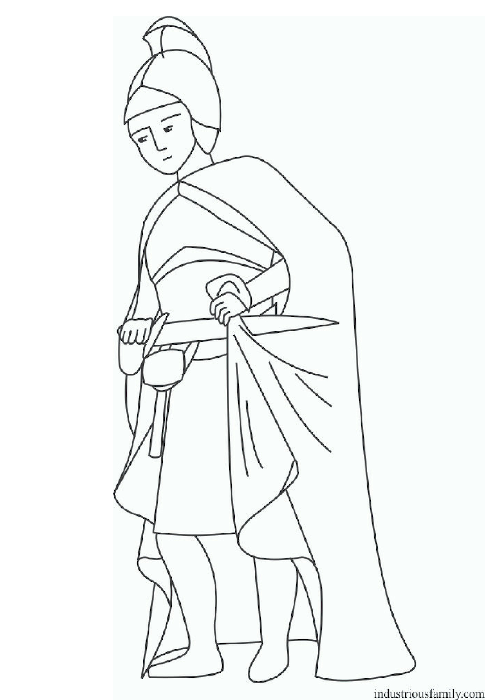 Free st martin of tours coloring page