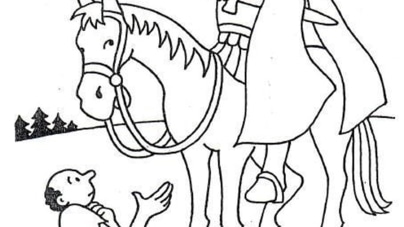 Saint martin coloring pages free to print