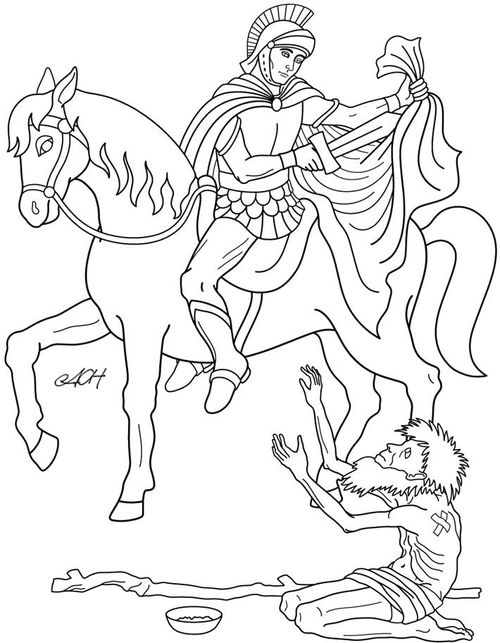 St martin of tours martin of tours coloring pages