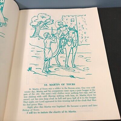 Vtg saints for childern coloring book by the daughters of st paul