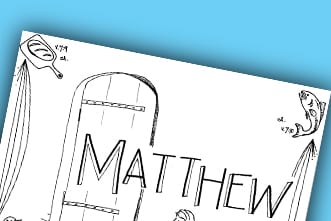 Free printable matthew coloring page