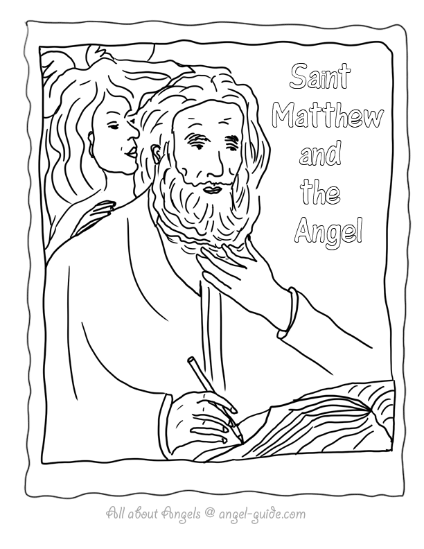 Saint matthew coloring sheet