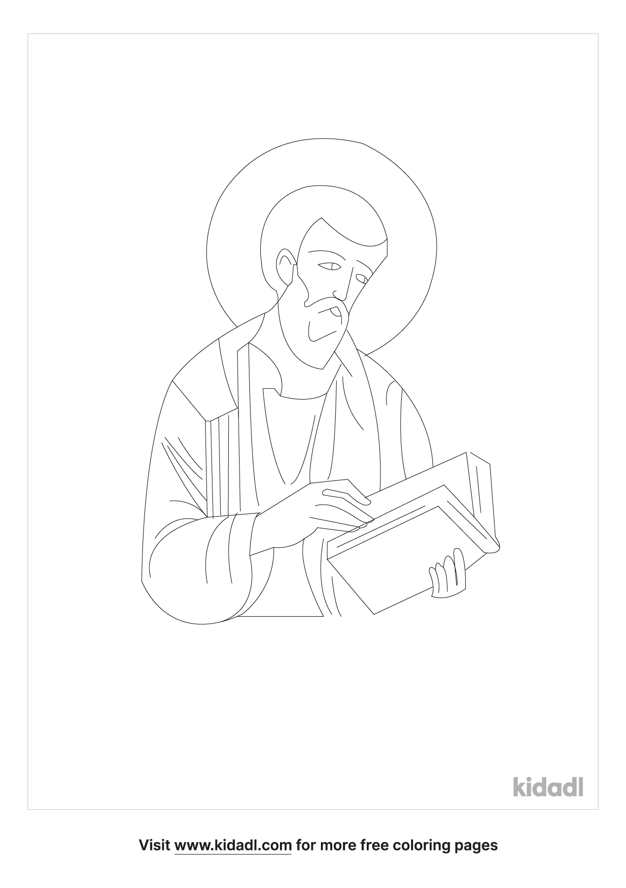 Free st mathew the apostle coloring page coloring page printables