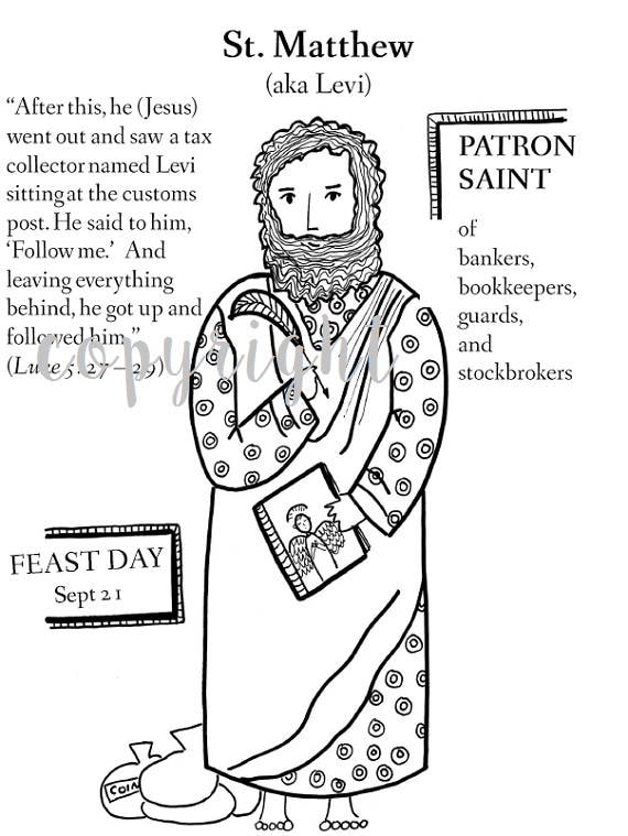 Apostles coloring book pdf