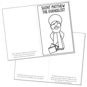 Saint matthew l mini book in formats catholic resource tpt