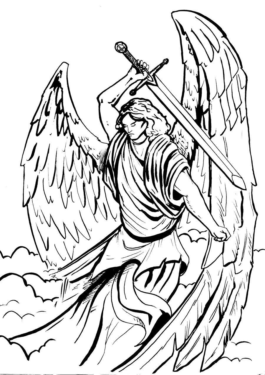 Archangels coloring pages