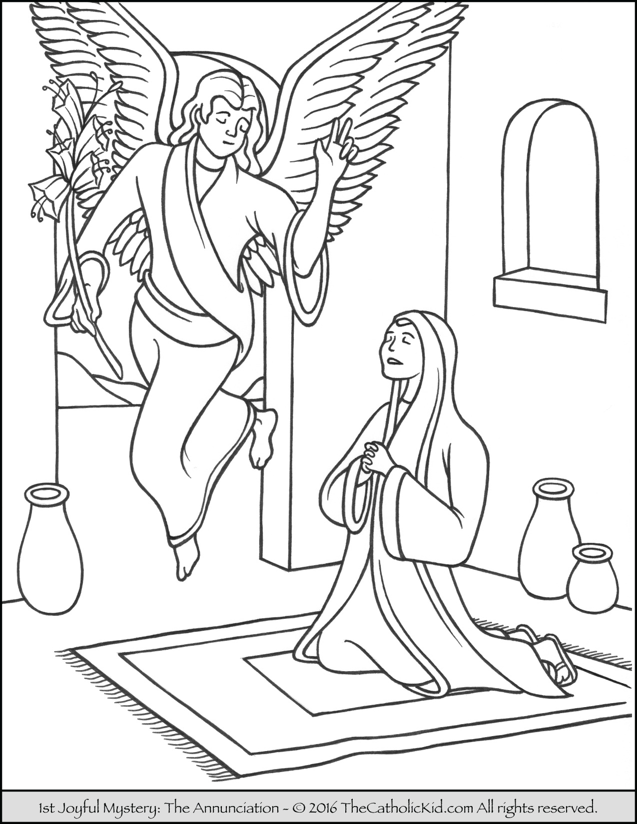 Archangels coloring pages