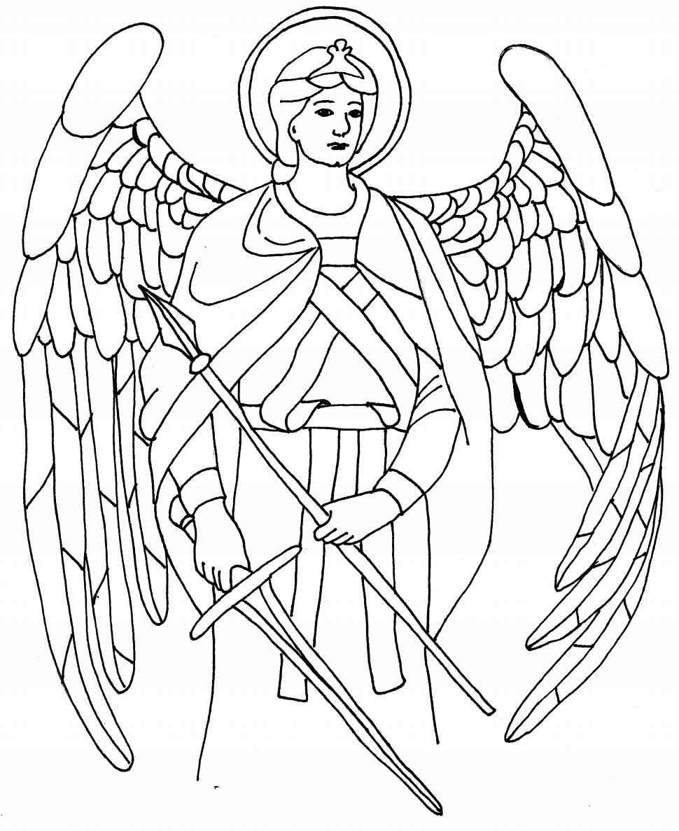 St raphael angel coloring pages coloring pages christian drawings