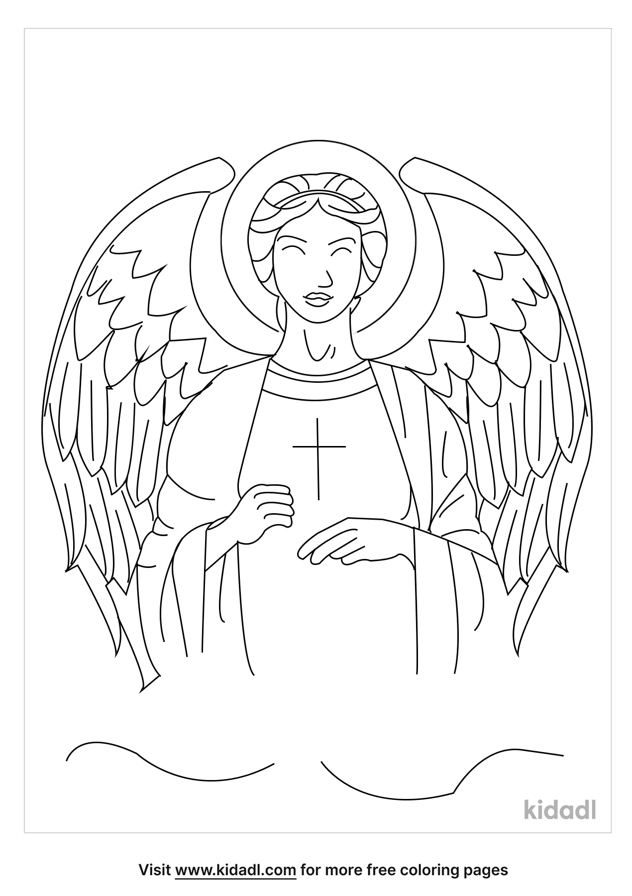 Free saint michael the archangel coloring page coloring page printables