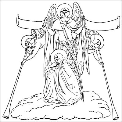 Angel coloring pages