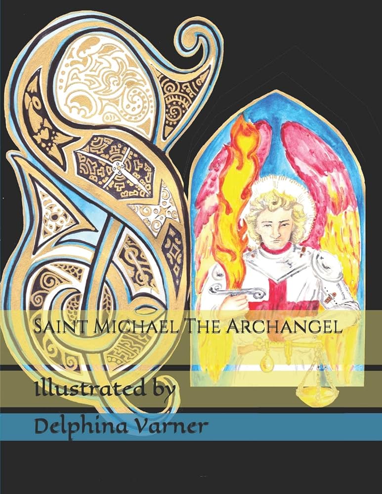 Saint michael the archangel coloring book varner delphina books