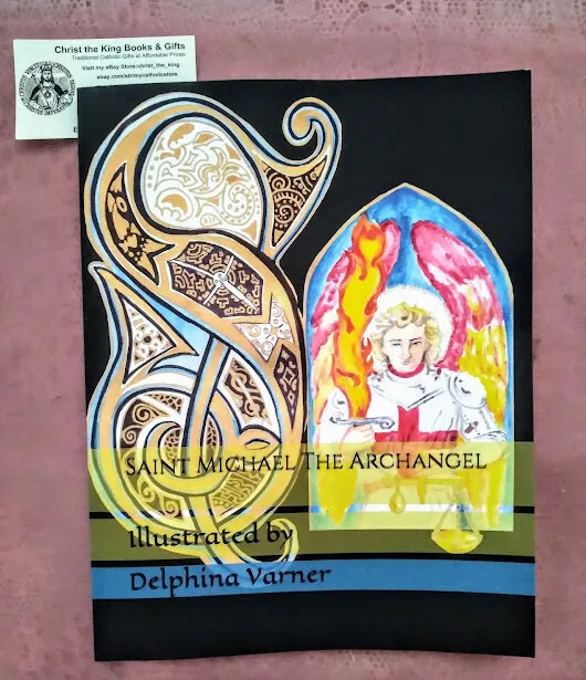 St michael the archangel coloring book by delphina varner