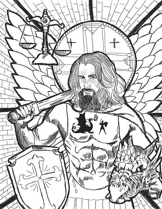 Digital coloring book pages â ministry of saints modern iconography