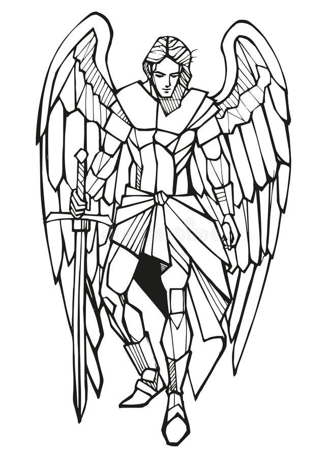 Saint michael stock illustrations â saint michael stock illustrations vectors clipart