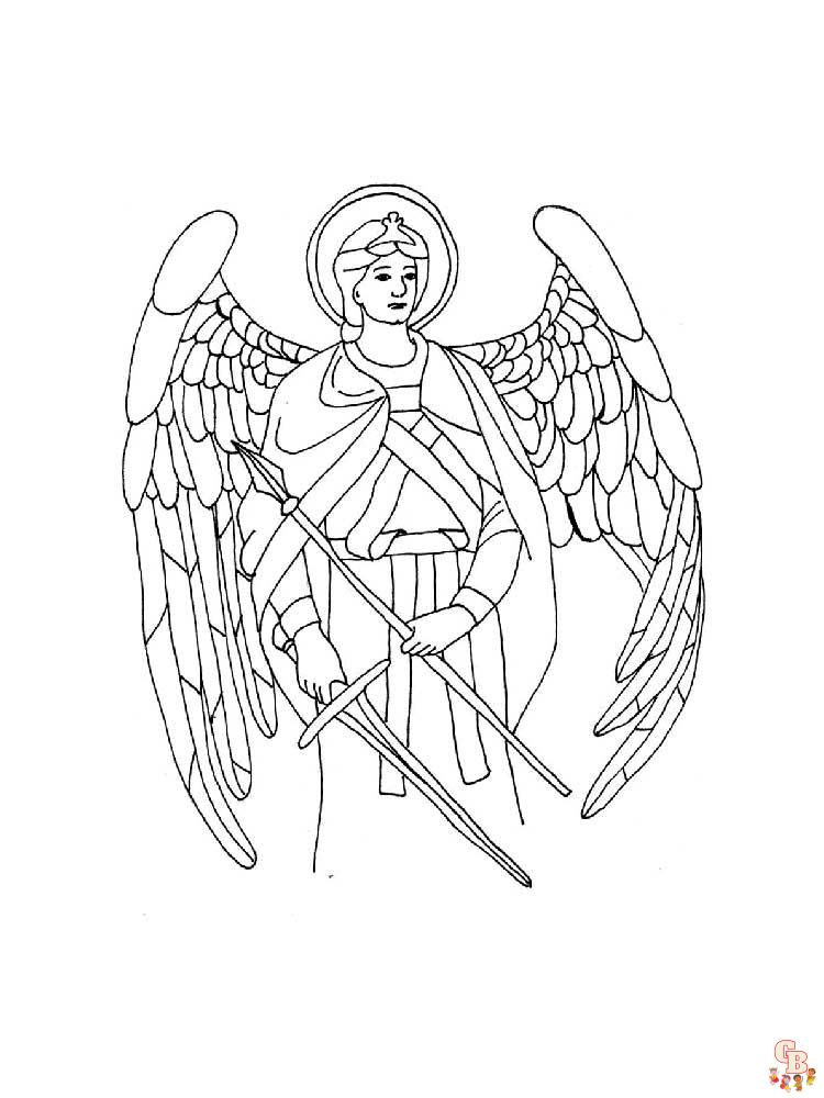 These angel coloring pages for kids