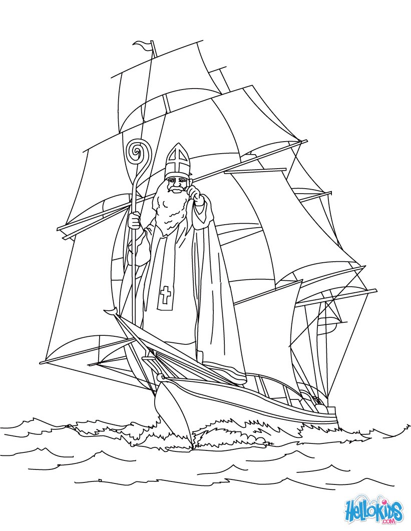 Legend of saint nicholas coloring pages