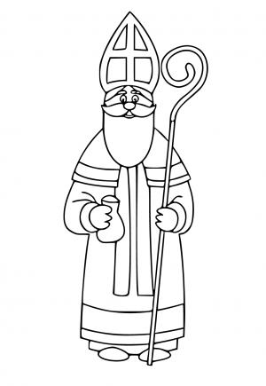 Free printable st nicholas coloring pages for adults and kids