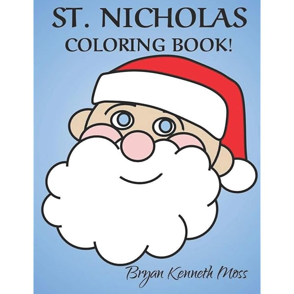 St nicholas coloring book moss bryan kenneth books