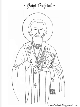 Saints coloring pages â catholic playground