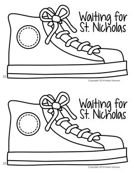 Saint nicholas day shoe coloring freebie by maria gavin from kinder craze