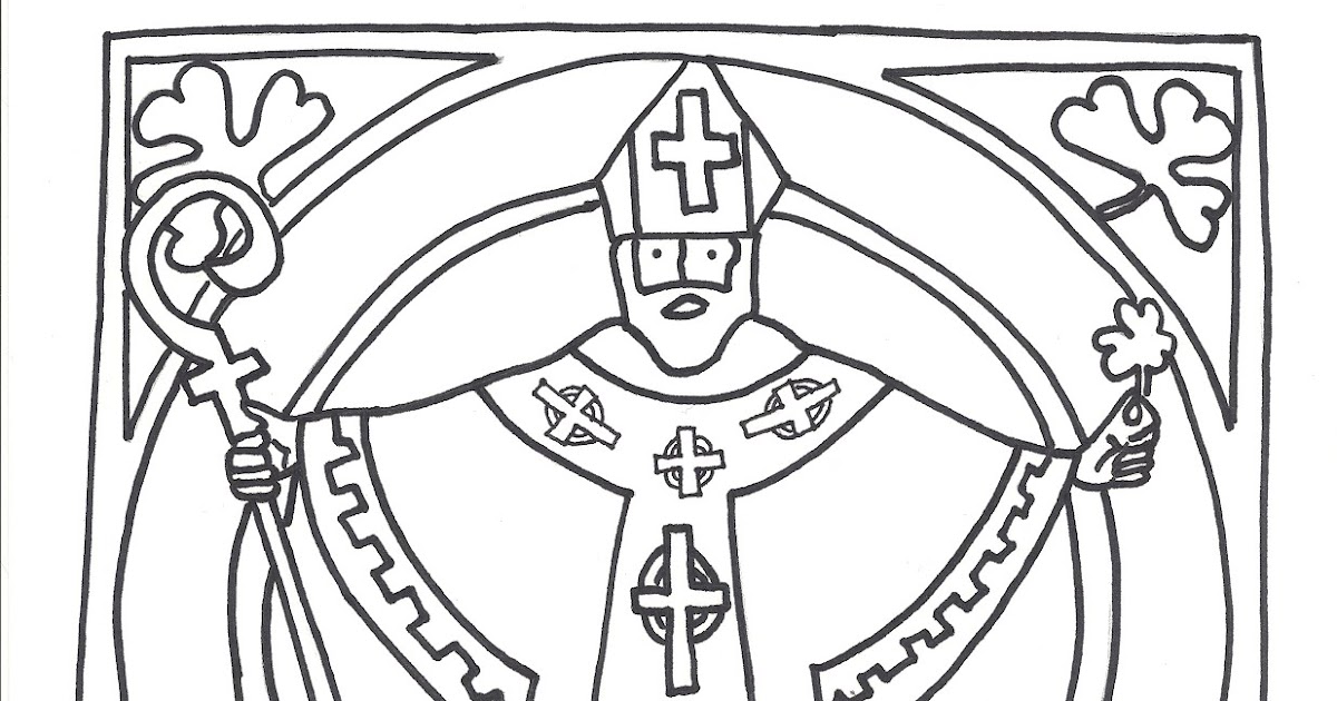 Holy family classical academy a little saint patrick coloring page