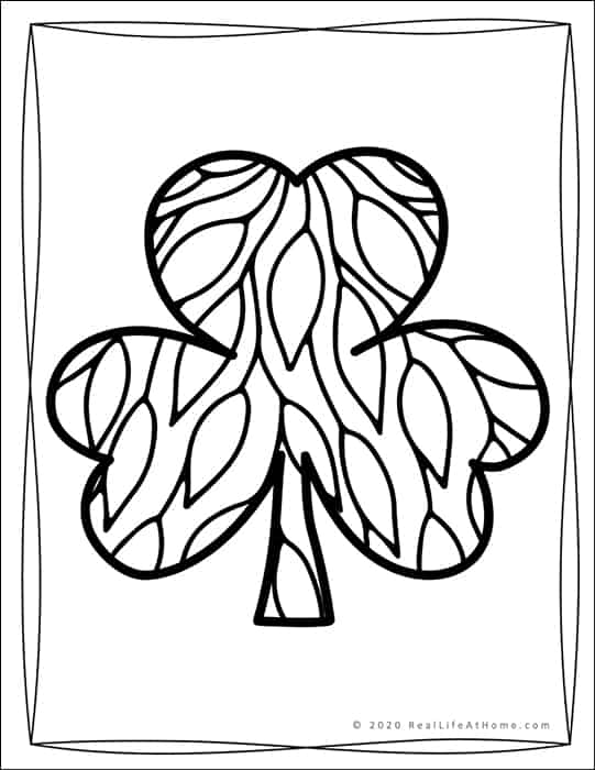 Saint patricks day coloring pages with shamrocks for kids and adults