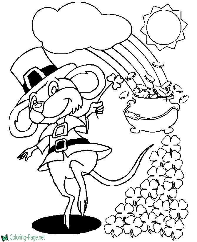 St patricks day coloring pages