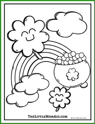 Free st patricks day colouring pages
