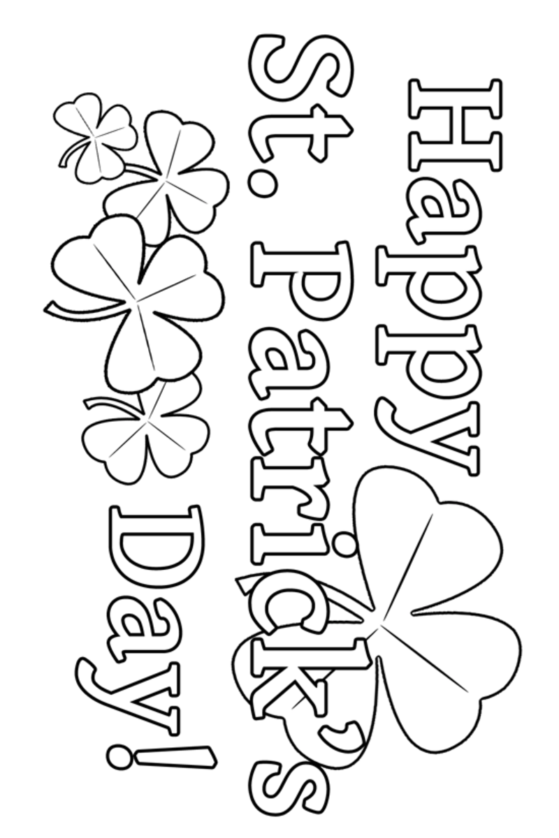 Happy st patricks day coloring pages