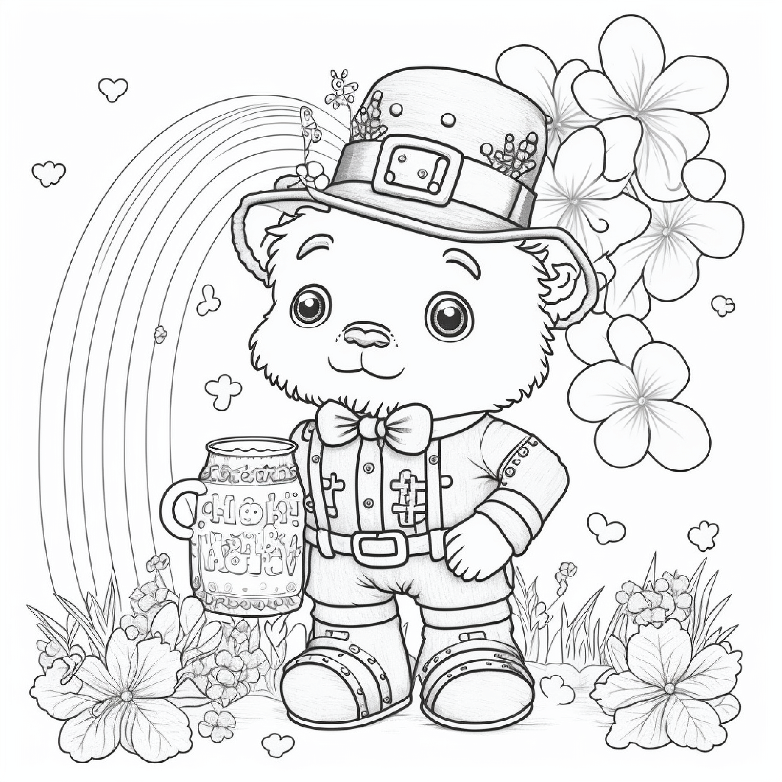 St patrick coloring pages made by teachers