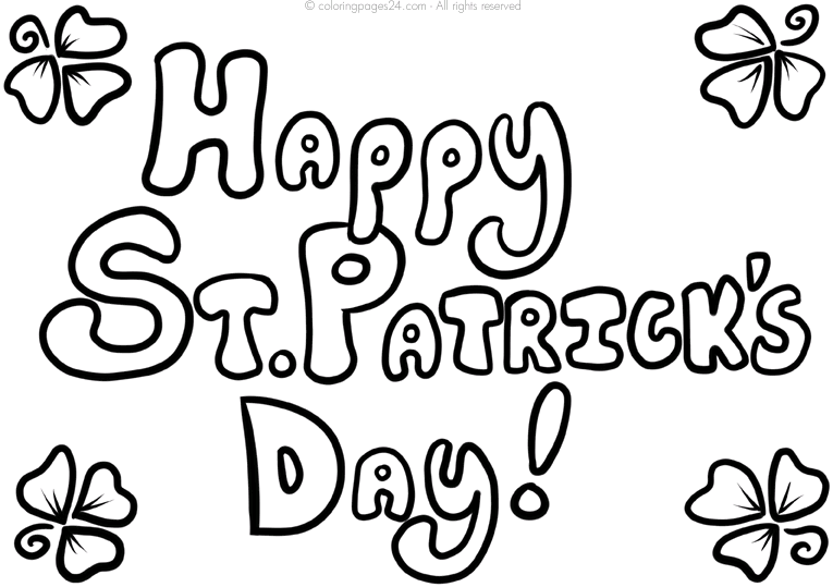 St patricks day coloring pages