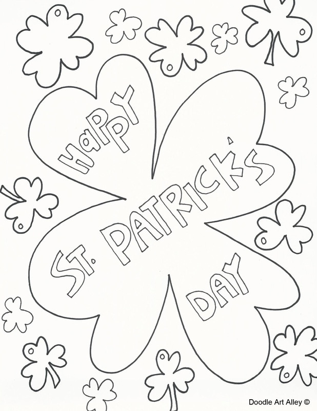 St patricks day coloring pages