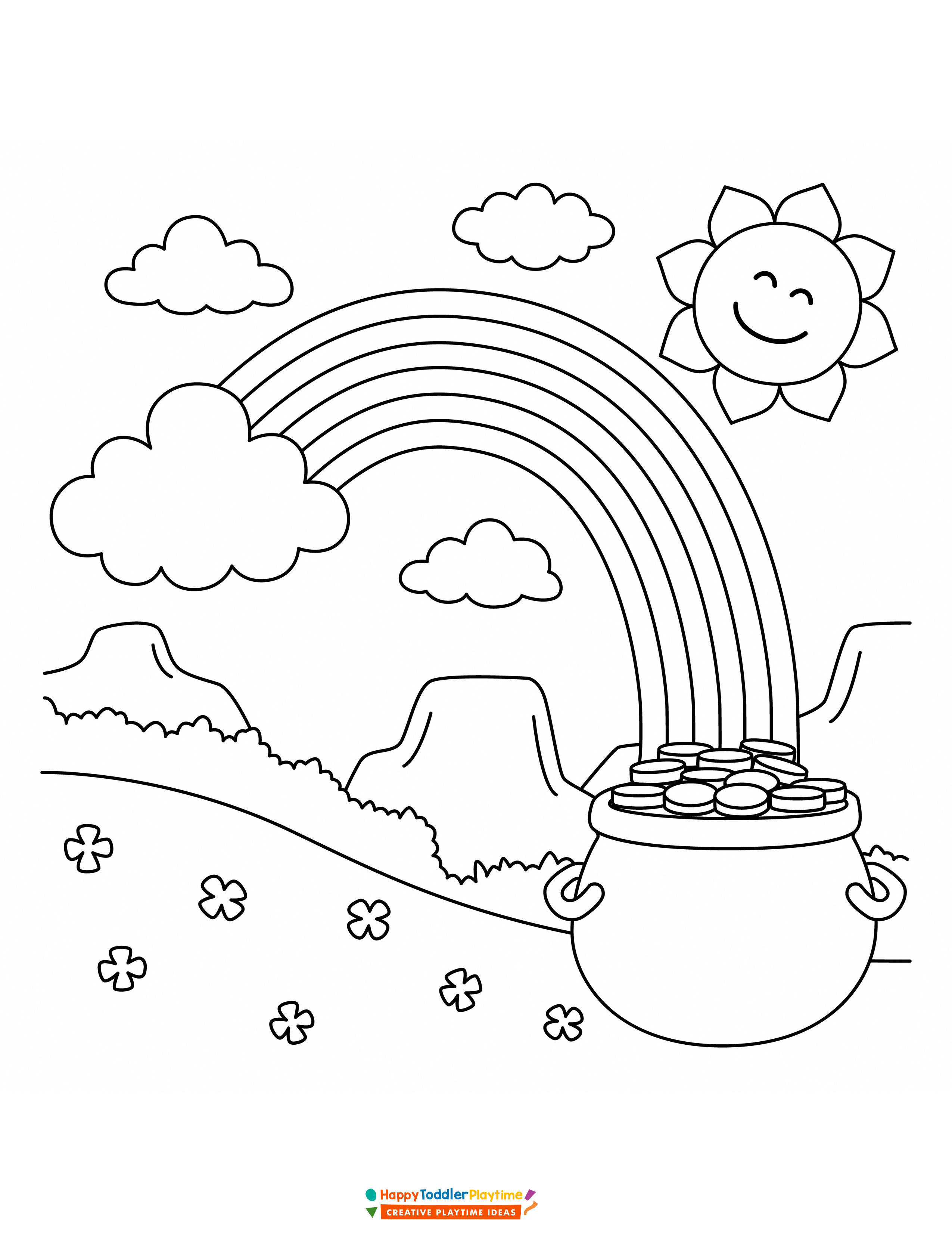 St patricks day coloring pages with free printable