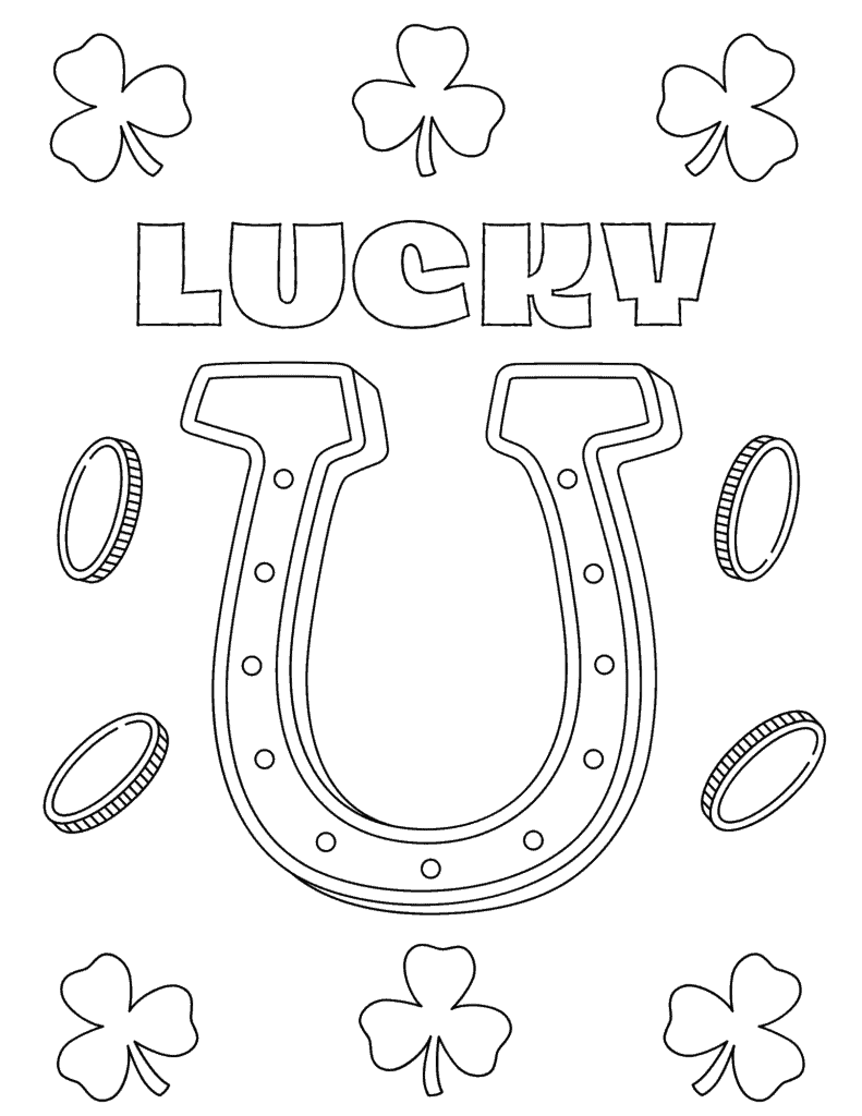 Free st patricks day coloring pages for kids