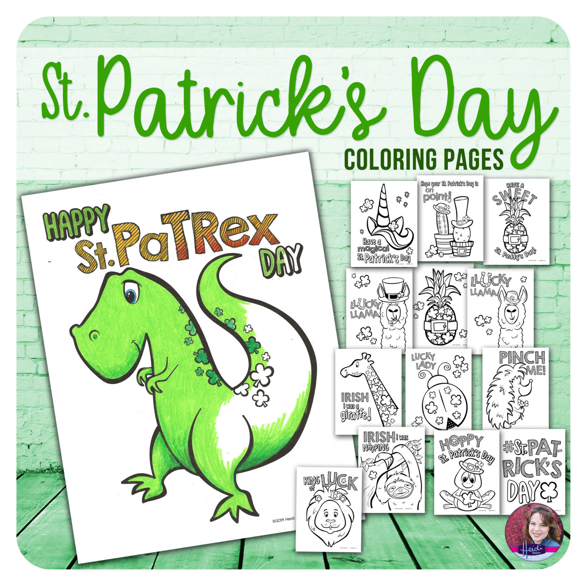 St patricks day coloring pages â heidi babin