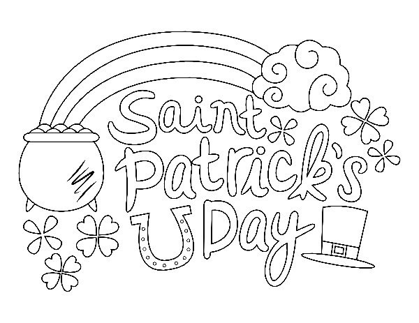 Happy st patricks day coloring pages printable for free download