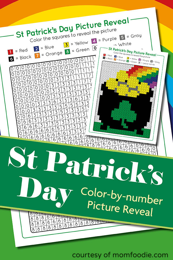 St patricks day color by number