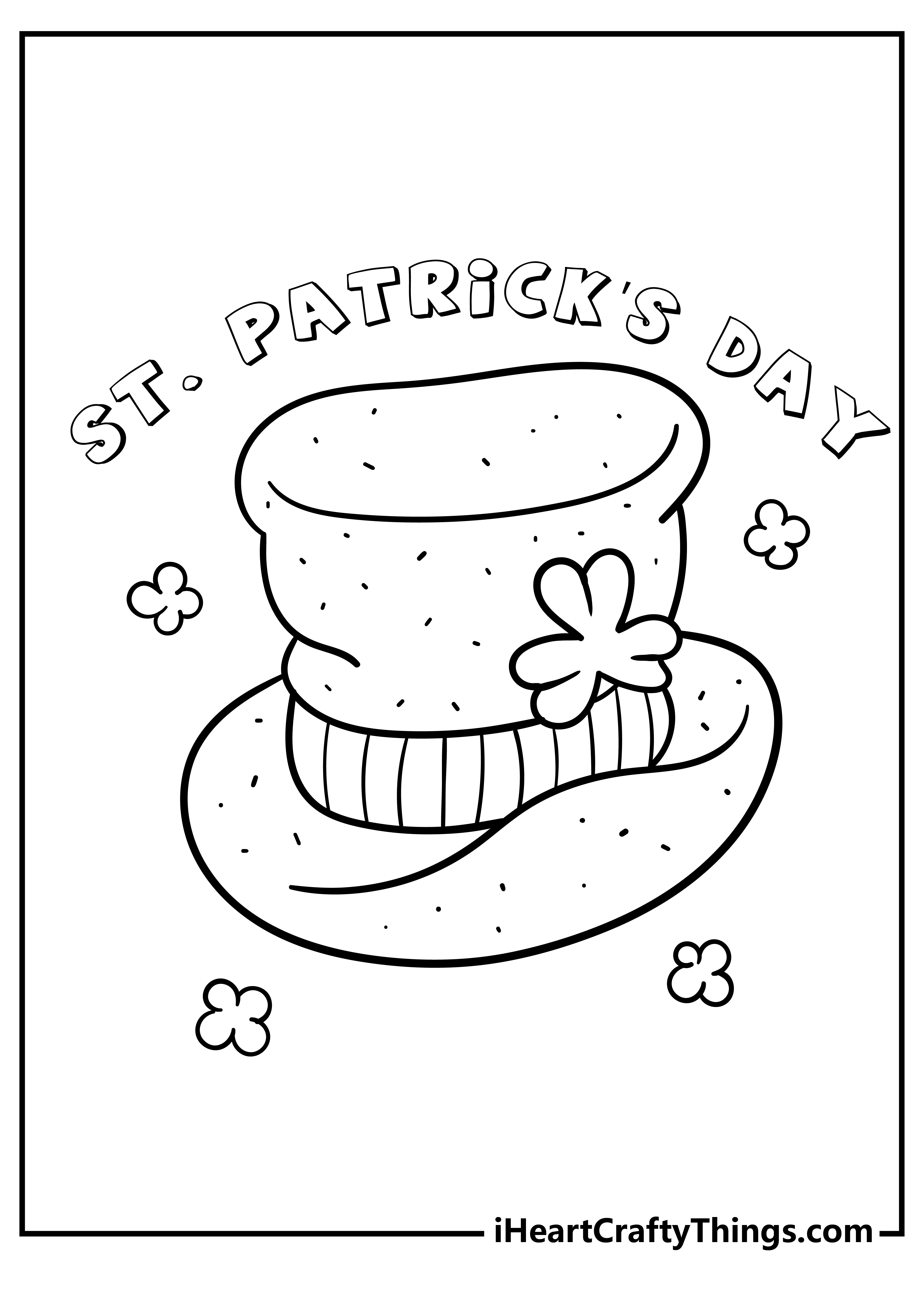 St patricks day coloring pages free printables