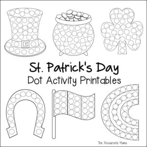 St patricks day dot activity printables