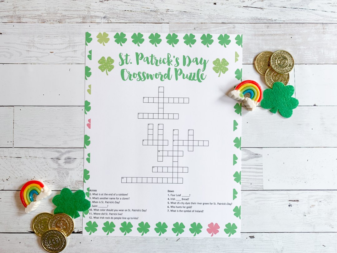 Free printable st patricks day activity sheet