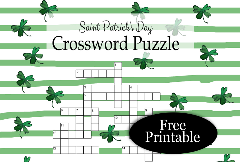 Free printable saint patricks day crossword puzzle