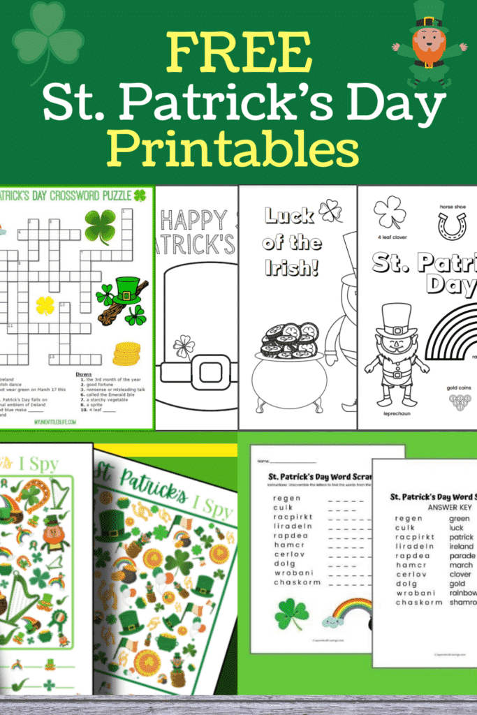 Free st patricks day printables for kids is so fun