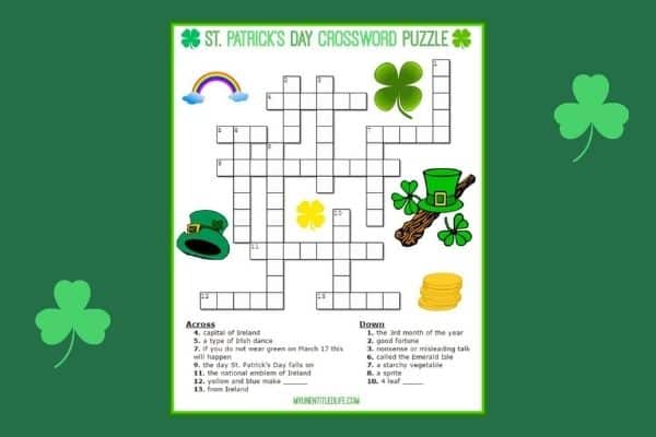 Free st patricks day printables for kids is so fun